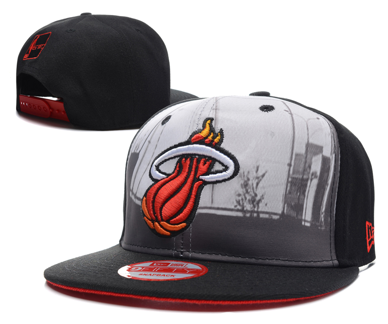 NBA Miami Heat NE Snapback Hat #235
